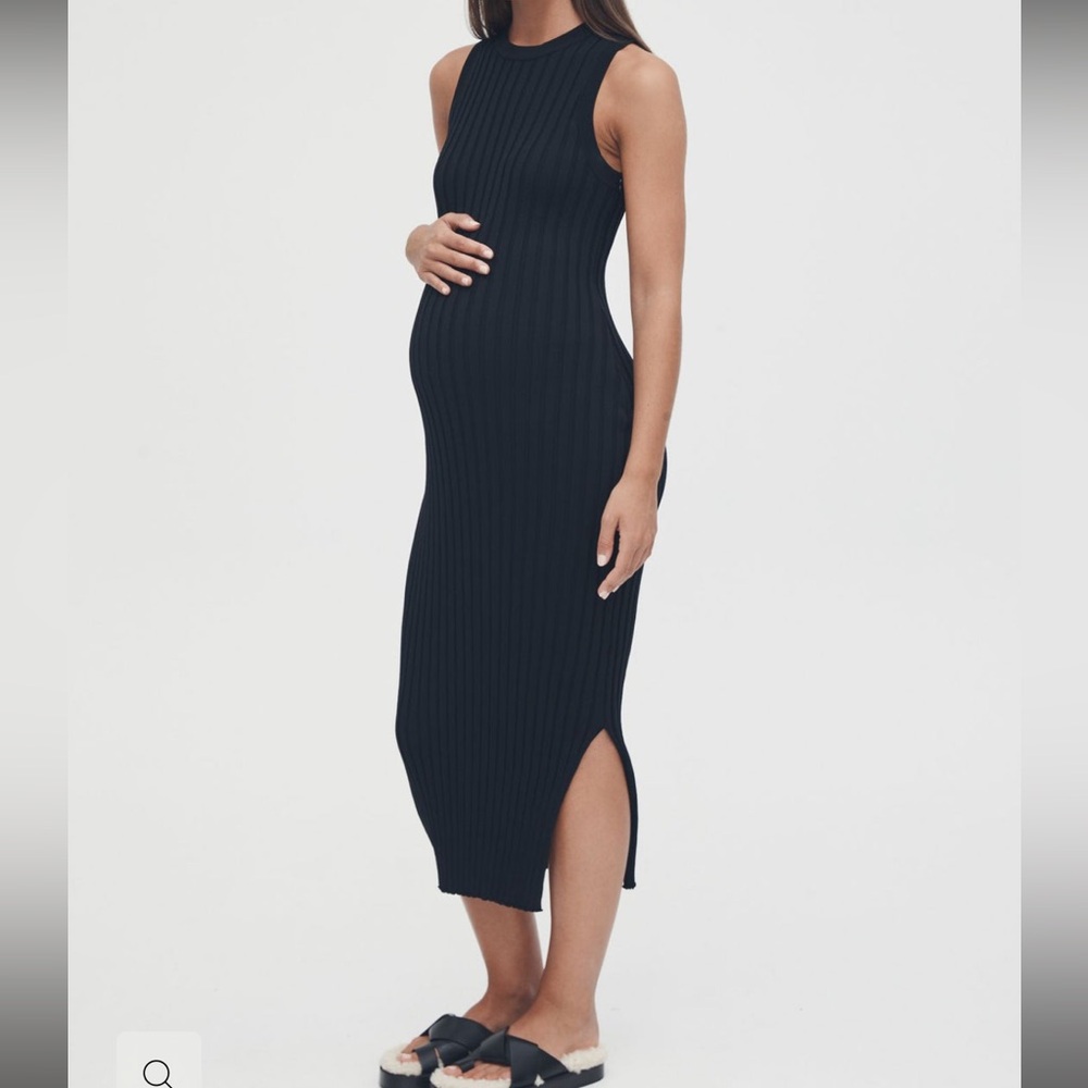 EUC size 2 Legoe Heritage maternity  LUXE SHIFT DRESS II in black